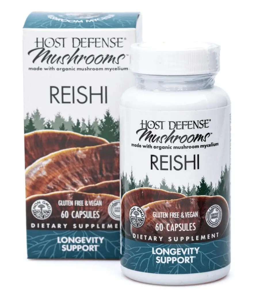 Reishi mushroom capsules by Host Defense
