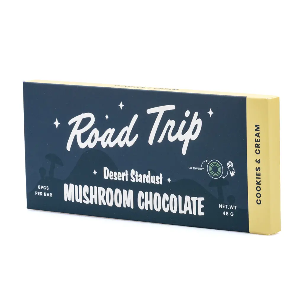 Road Trip Desert Stardust Mushroom Chocolate Bar - Cookies & Cream - Image 2