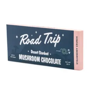 Road Trip Desert Stardust Mushroom Chocolate Bar - Strawberry Crunch - Image 2