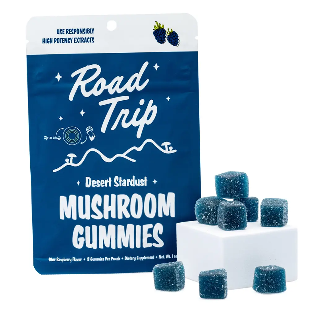 Road Trip Desert Stardust Mushroom Gummies - Blue Raspberry - Image 1