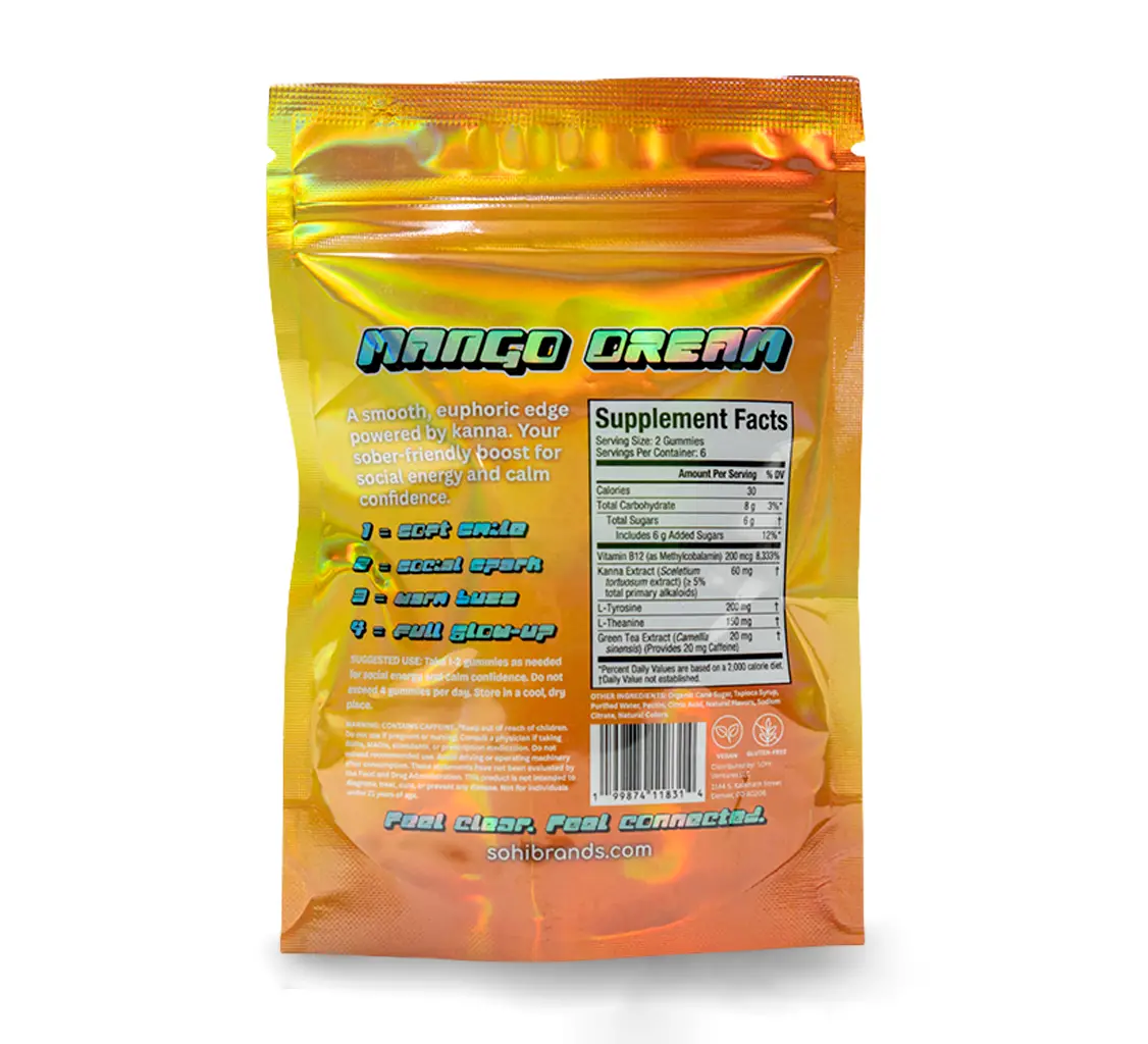 SOHI Kanna Gummies - Mango Dream Back