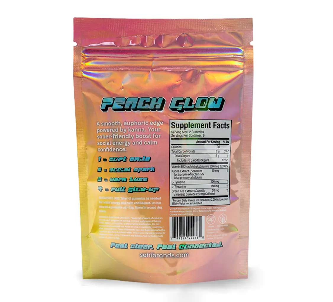 SOHI Kanna Gummies - Peach Glow Back