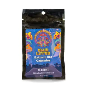 Dreamer Shrooms Blue Lotus Extract Capsules - 15 Count Front