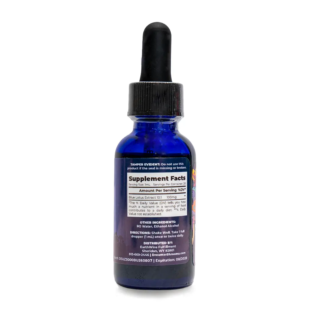 Dreamer Shrooms Blue Lotus Extract Tincture Back
