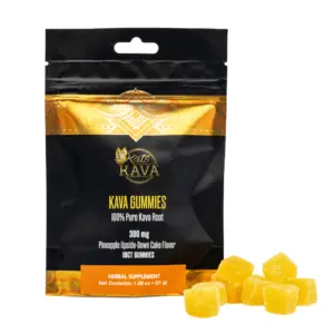 Kats Botanicals Premium Kava Gummies Pineapple Upside Down Cake - 10 Count combo
