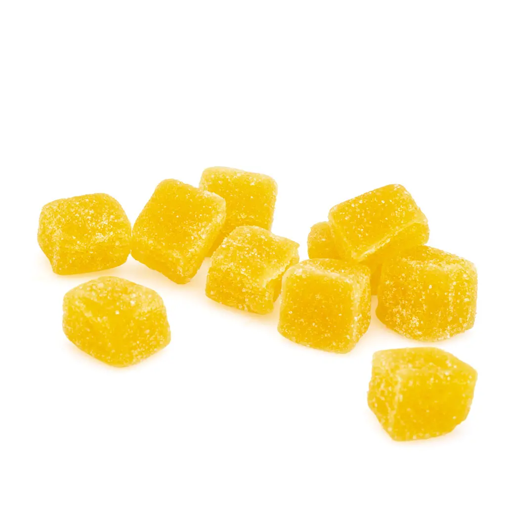 Kats Botanicals Premium Kava Gummies Pineapple Upside Down Cake - 10 Count pile