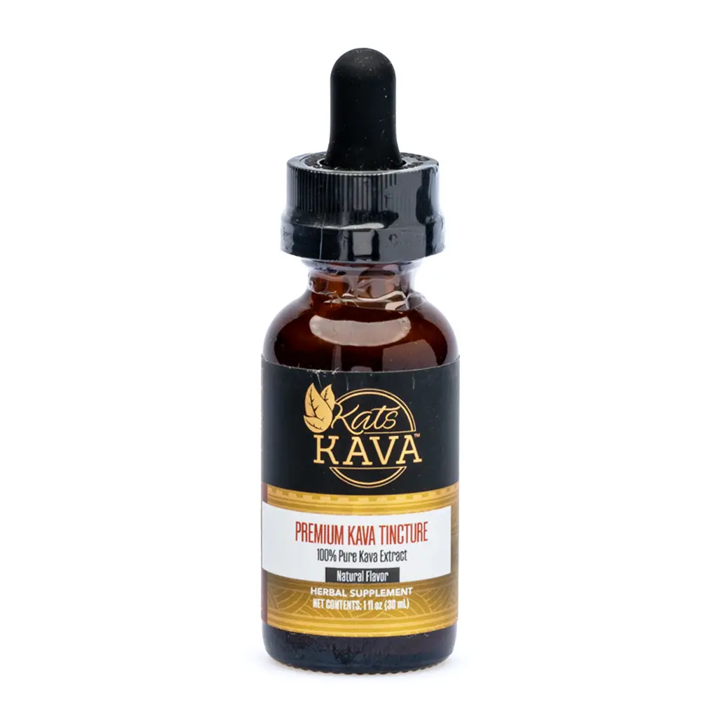 Kats Botanicals Premium Kava Tincture bottle front