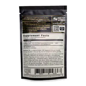 Root of Happiness Polynesian Gold Kava Extract Back
