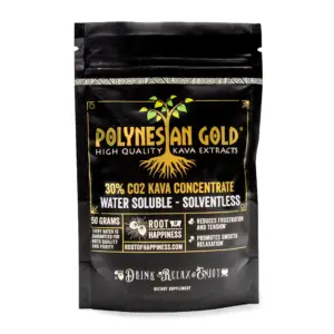 Root of Happiness Polynesian Gold Kava Extract Front