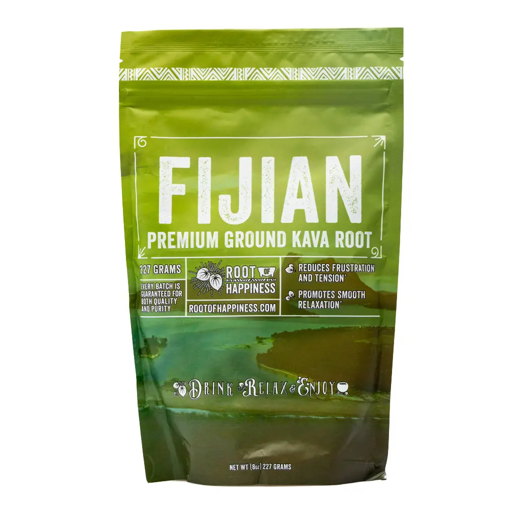 Root of Happiness Premium Ground Kava Root - FijianBag Front