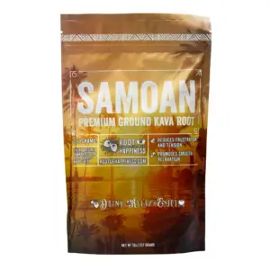 Root of Happiness Premium Ground Kava Root - Samoan Bag Front