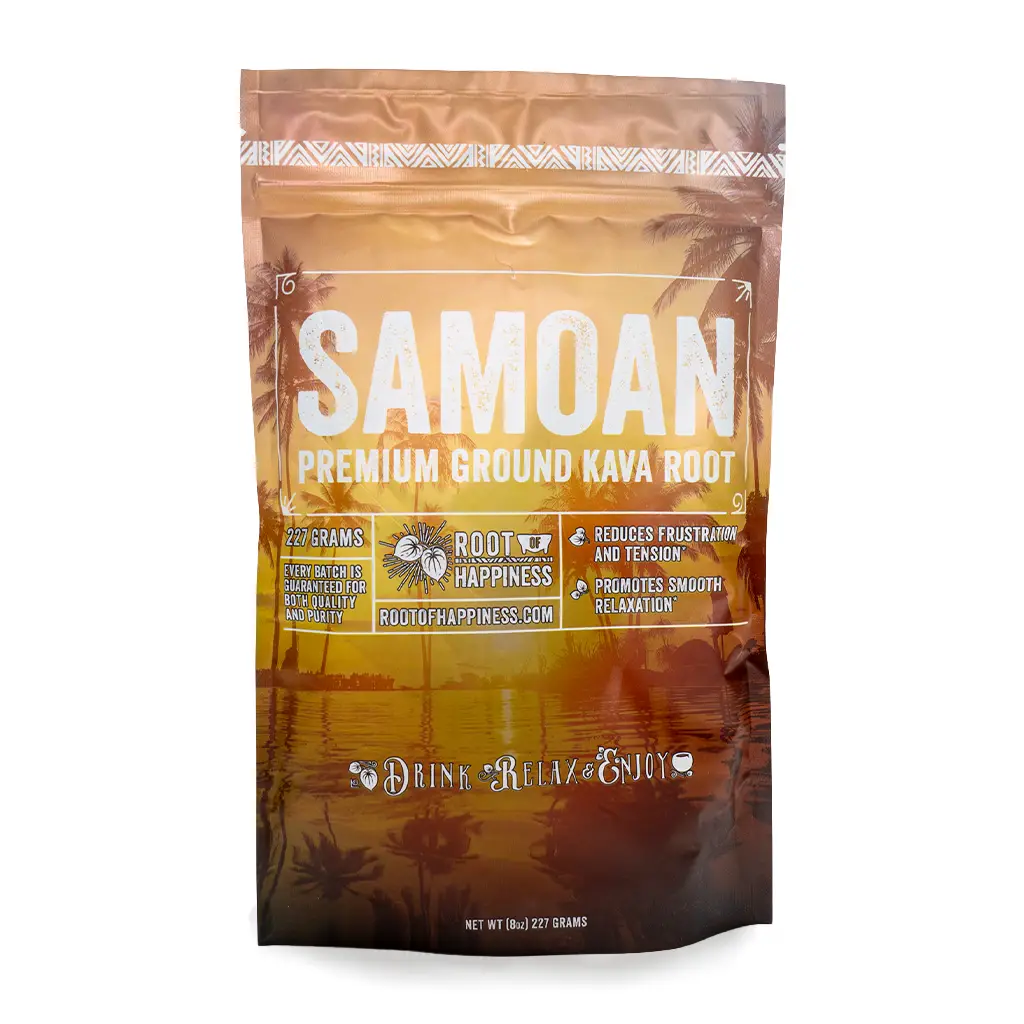 Root of Happiness Premium Ground Kava Root - Samoan Front