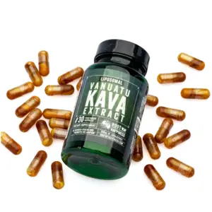 Root of Happiness Premium Kava Root Extract Capsules - Liposomal Vanuatu Combo