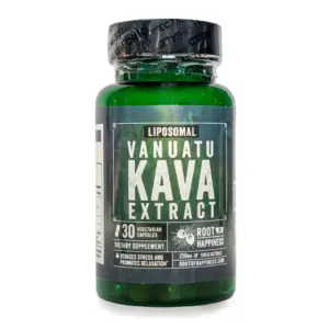 Root of Happiness Premium Kava Root Extract Capsules - Liposomal Vanuatu Front