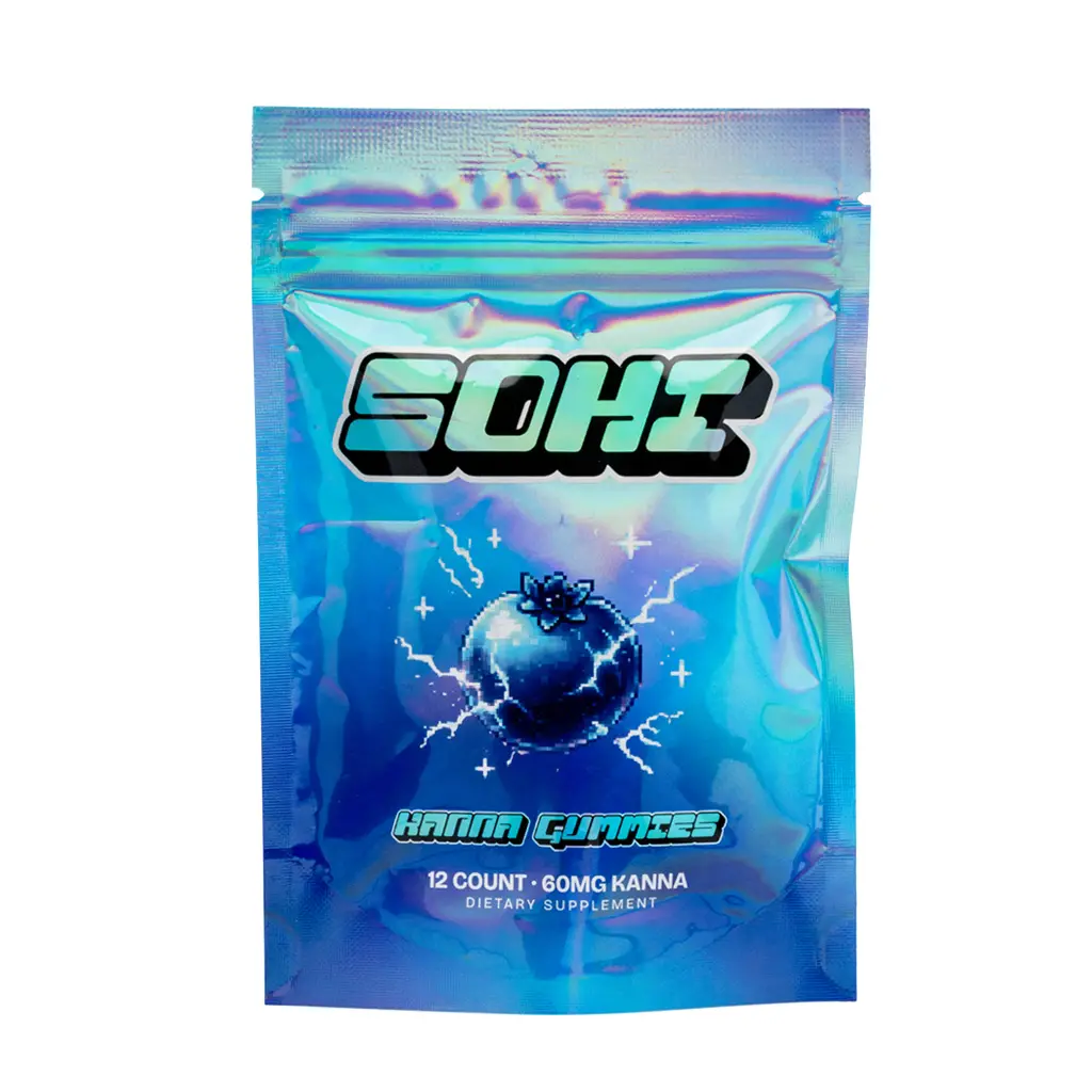 SOHI Kanna Gummies - Electric Blue Razz bag front