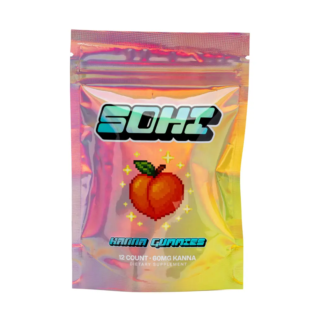 SOHI Kanna Gummies - Peach Glow bag front