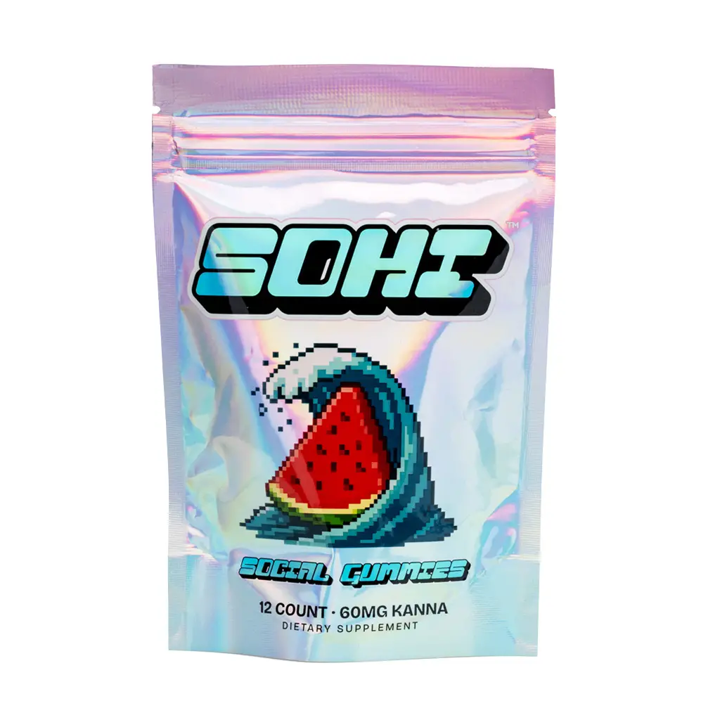 SOHI Kanna Gummies - Watermelon Wave bag front