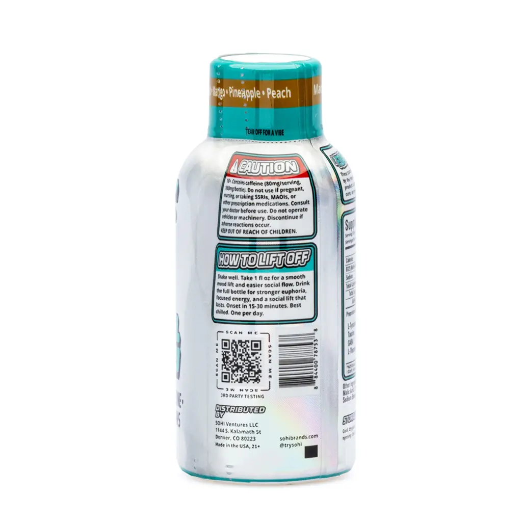 SOHI Kanna Social Energy Shot - Peach Mango Pineapple